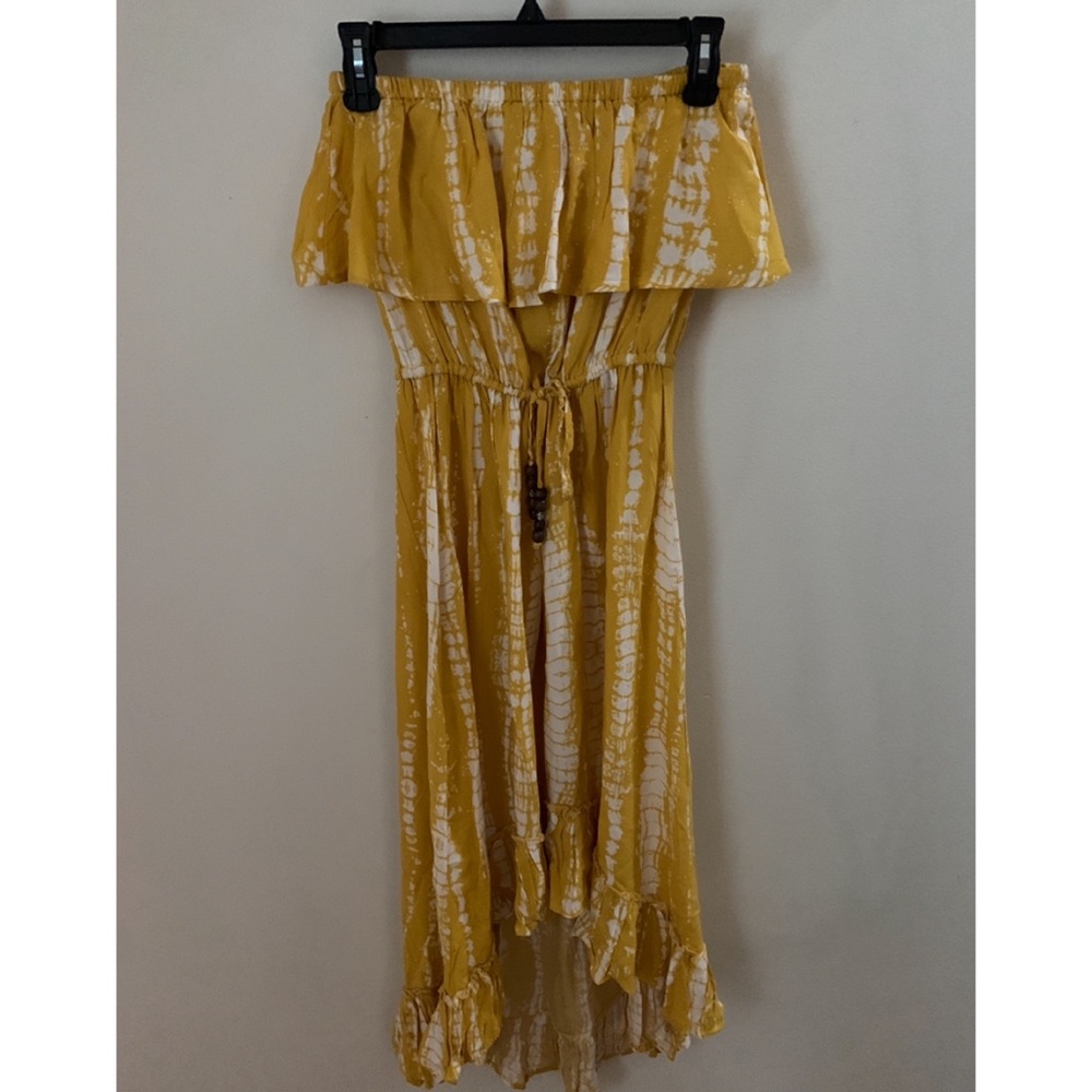 Blue Island Yellow Sundress Size Medium NWT